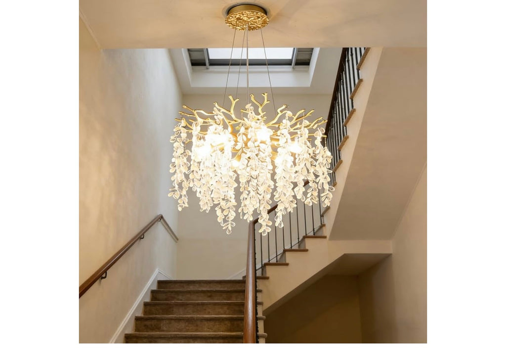 18inch 6 Gold Light Crystal Chandelier.