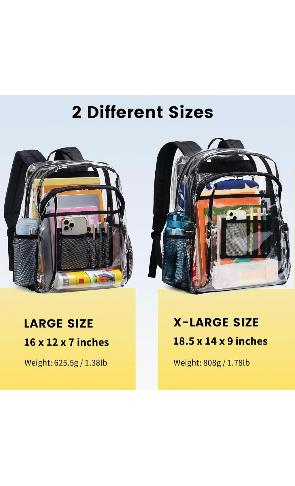 Clear backpack