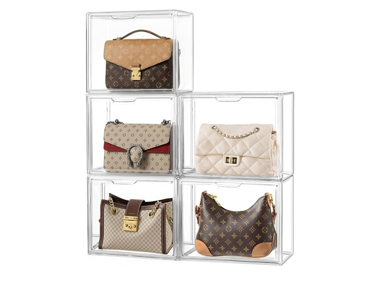 Hblife 5 pack storage organizer for closet.