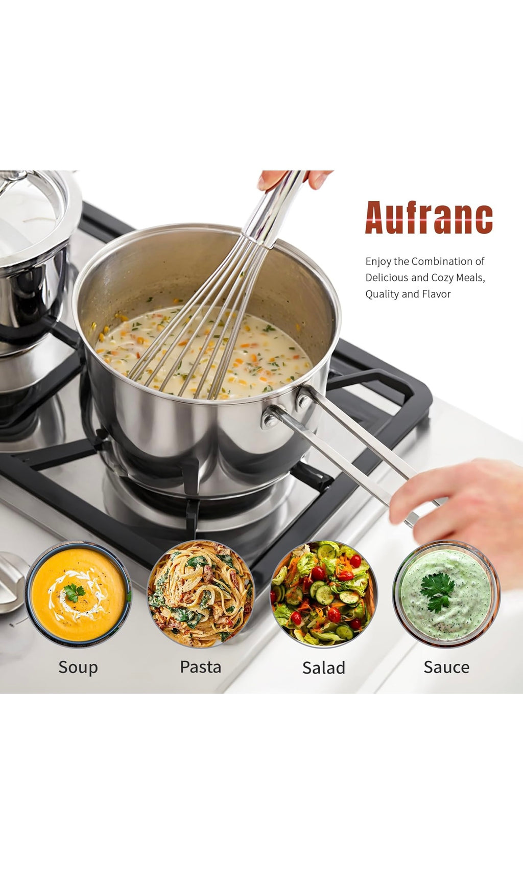 Stainless steel pots and pan