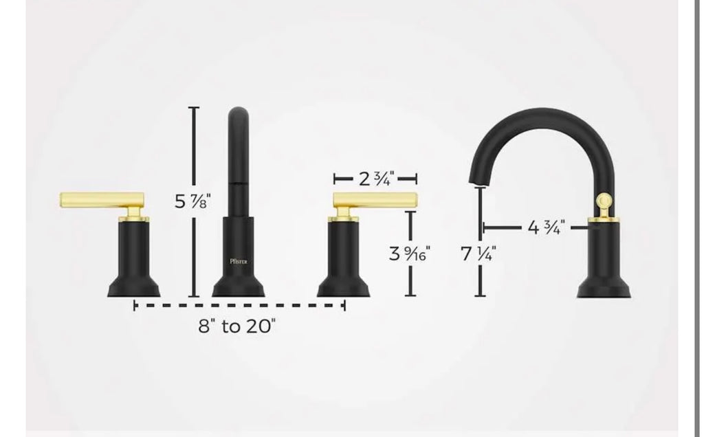 Pfister Capistrano Widespread Bathroom Faucet.