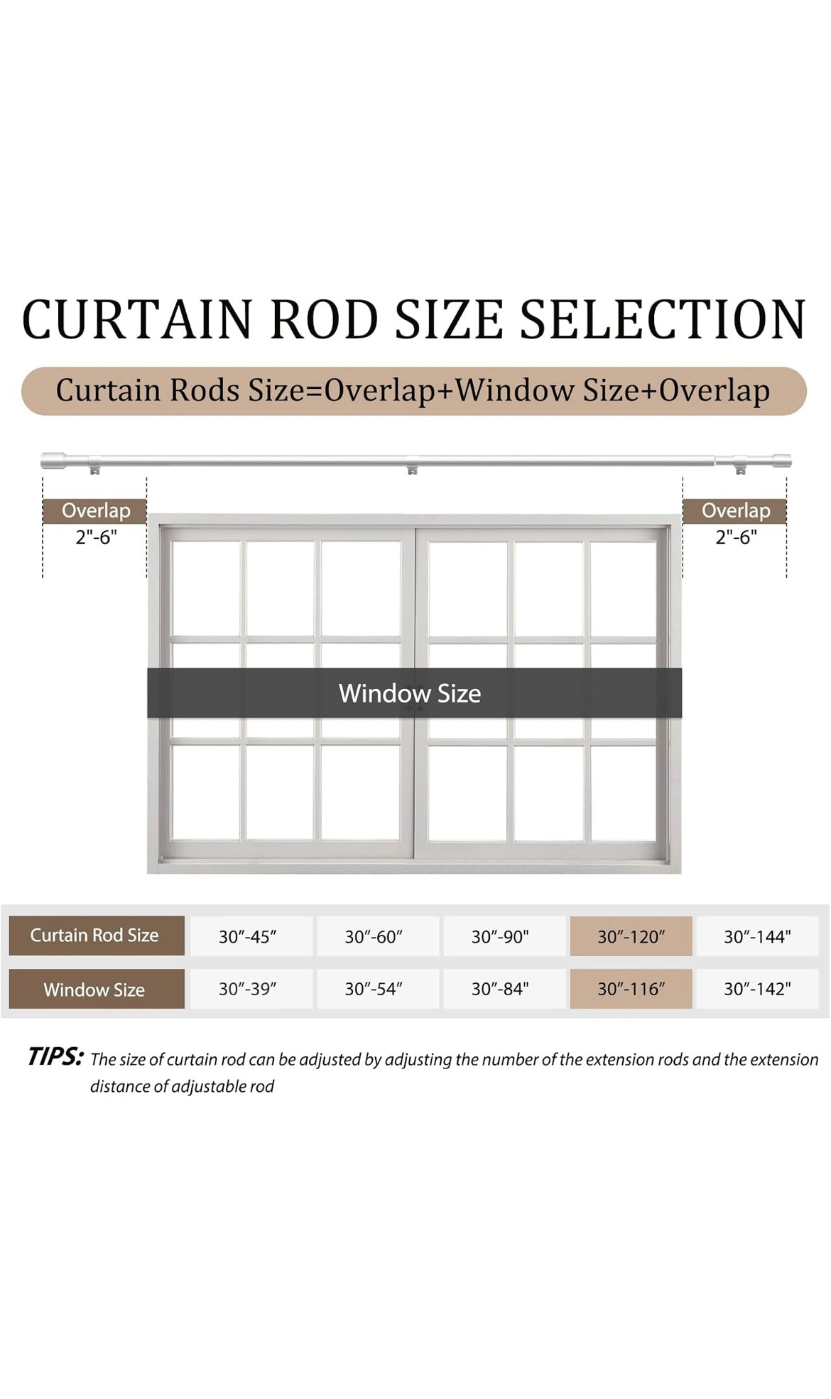 Silver curtain rods