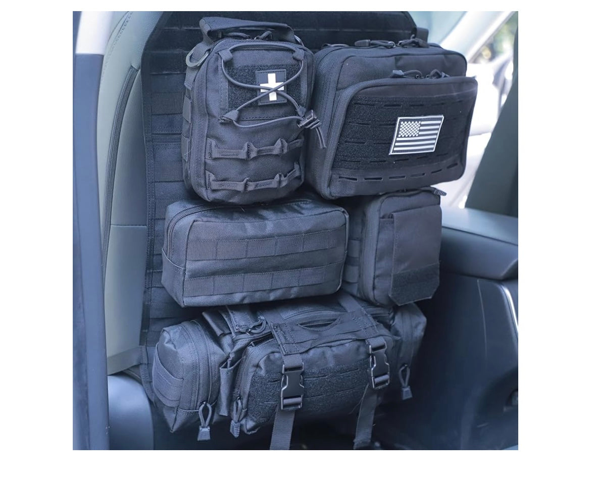 Car seat back organizer bag