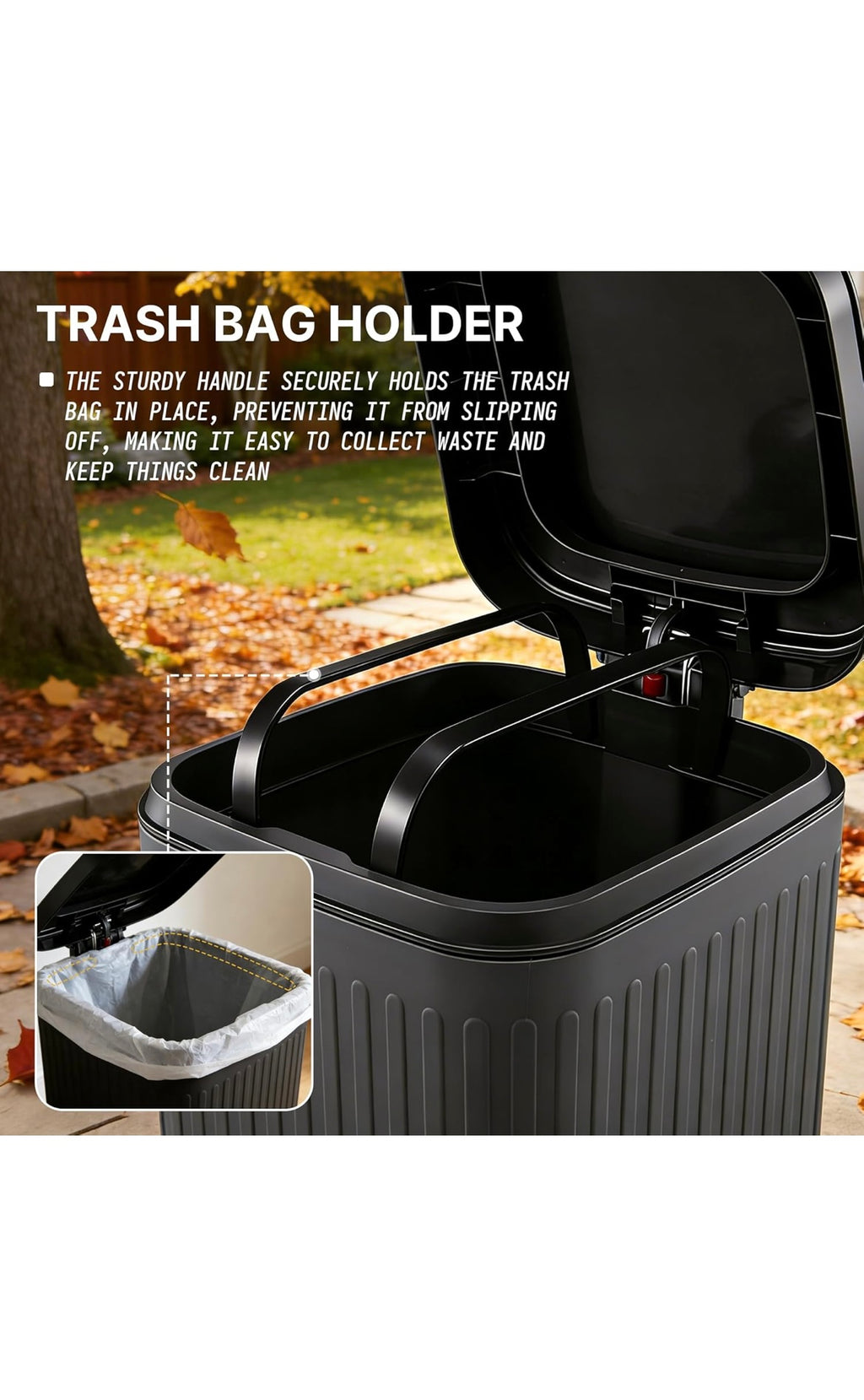 Dog poop trash can