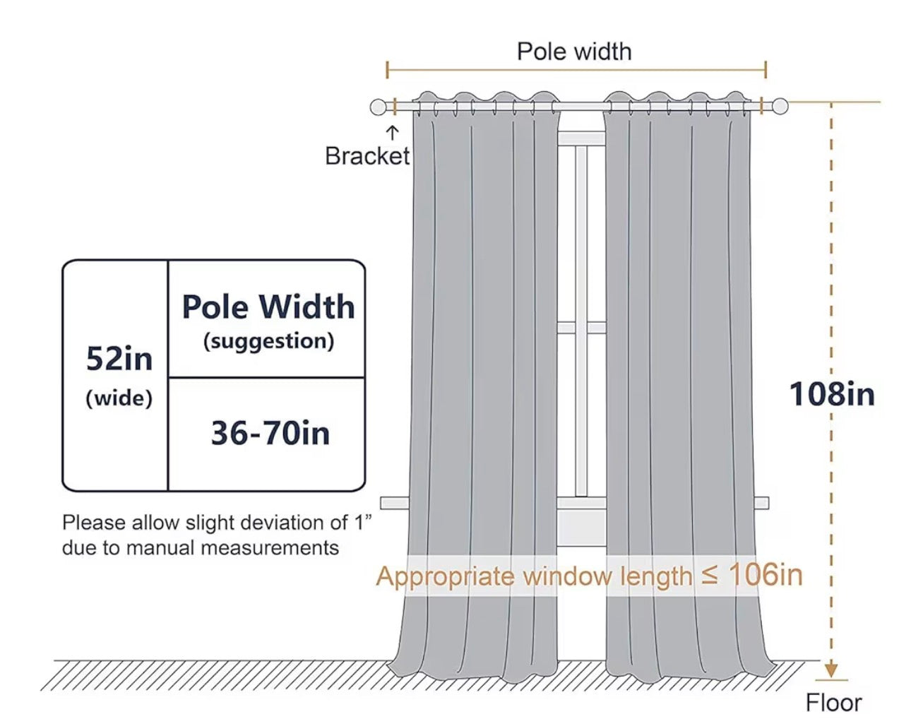 SMILETIME Dark Grey 108 in Long Velvet Curtains with Grommet, Thermal Insulated Super Soft Privacy Noise Reducing Light Filtering Velvet Curtains for Living Room, 2 Panels, Each 52 x 108 inches Long