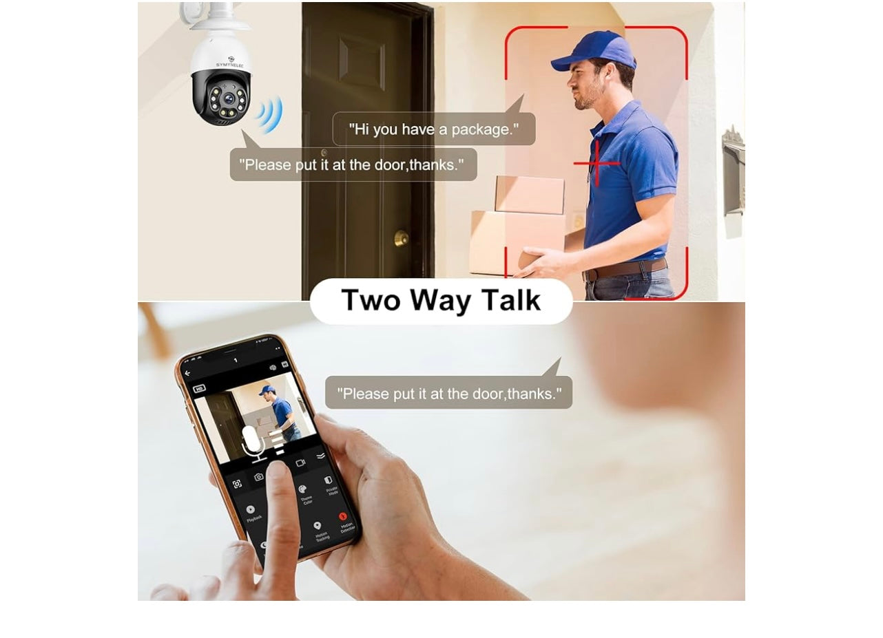 Symynelec Smart Screw In Bulb Camera.