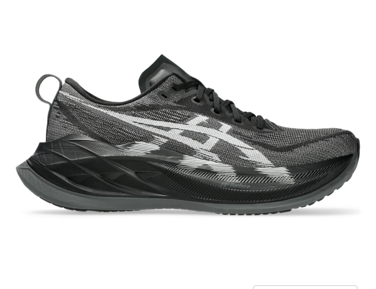 Asics Unisex Superblast 2 (001 - Black/White). Men’s size 8.5, women’s Size 10.