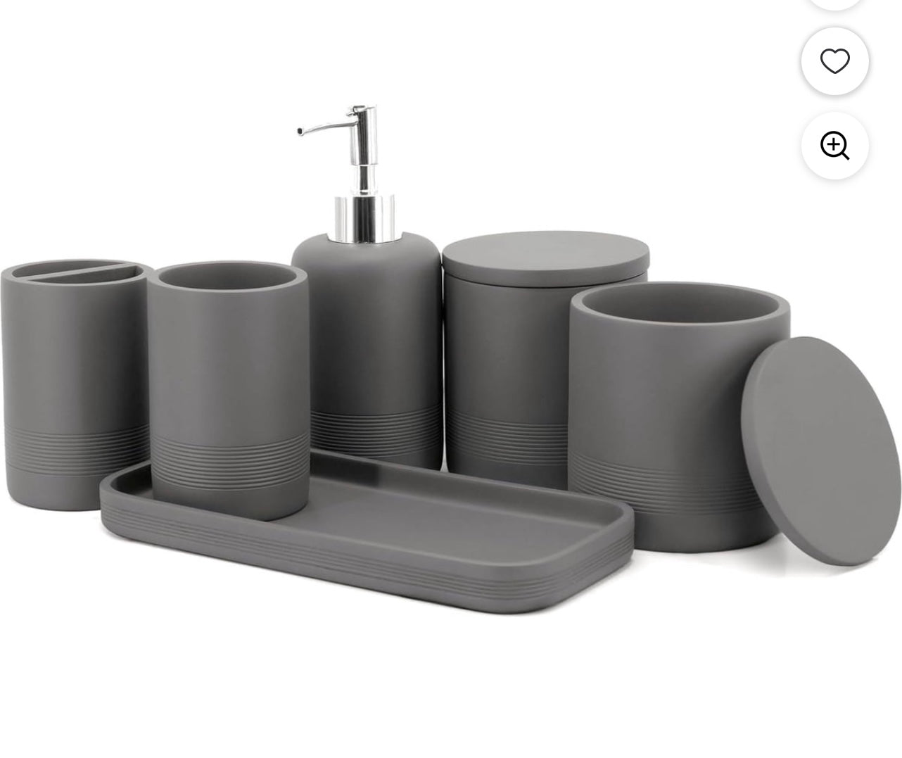 ZCCZ Creative Home Bathroom Accessory Set.