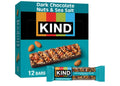 KIND Healthy Snacks Bars, Dark Chocolate Nuts & Sea Salt, Gluten Free, Low Sugar, High Fiber Snacks, 6g Protein, 12 Count. Best by May 2027.