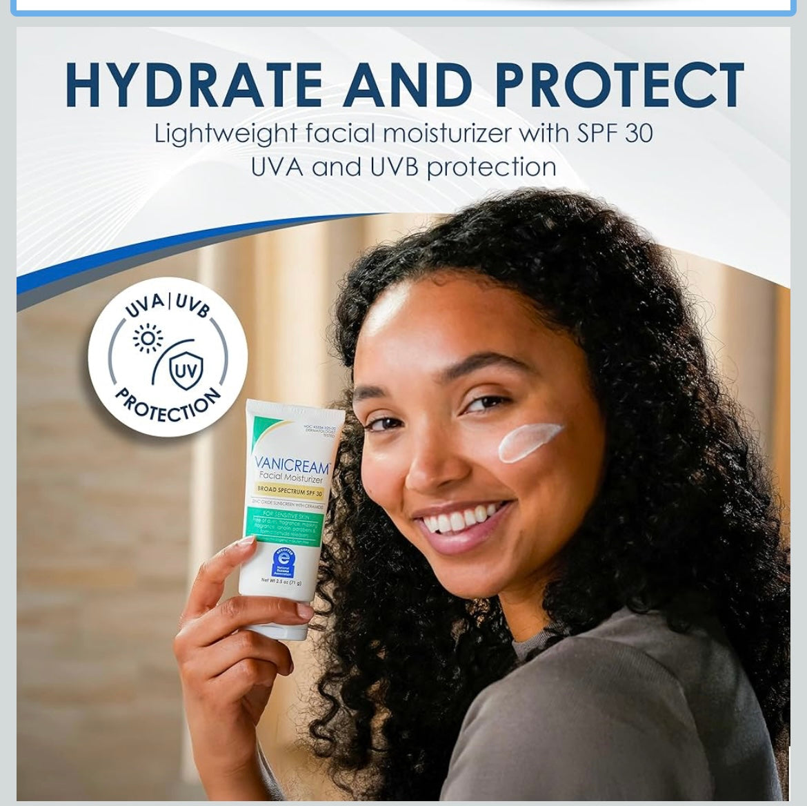 Vanicream facial moisturizer