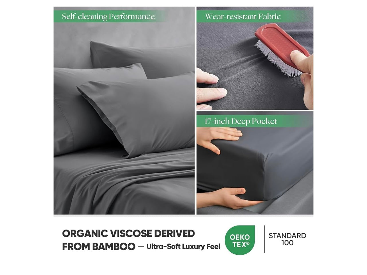 Oeko Tex Ground Bam Bed Sheet set.