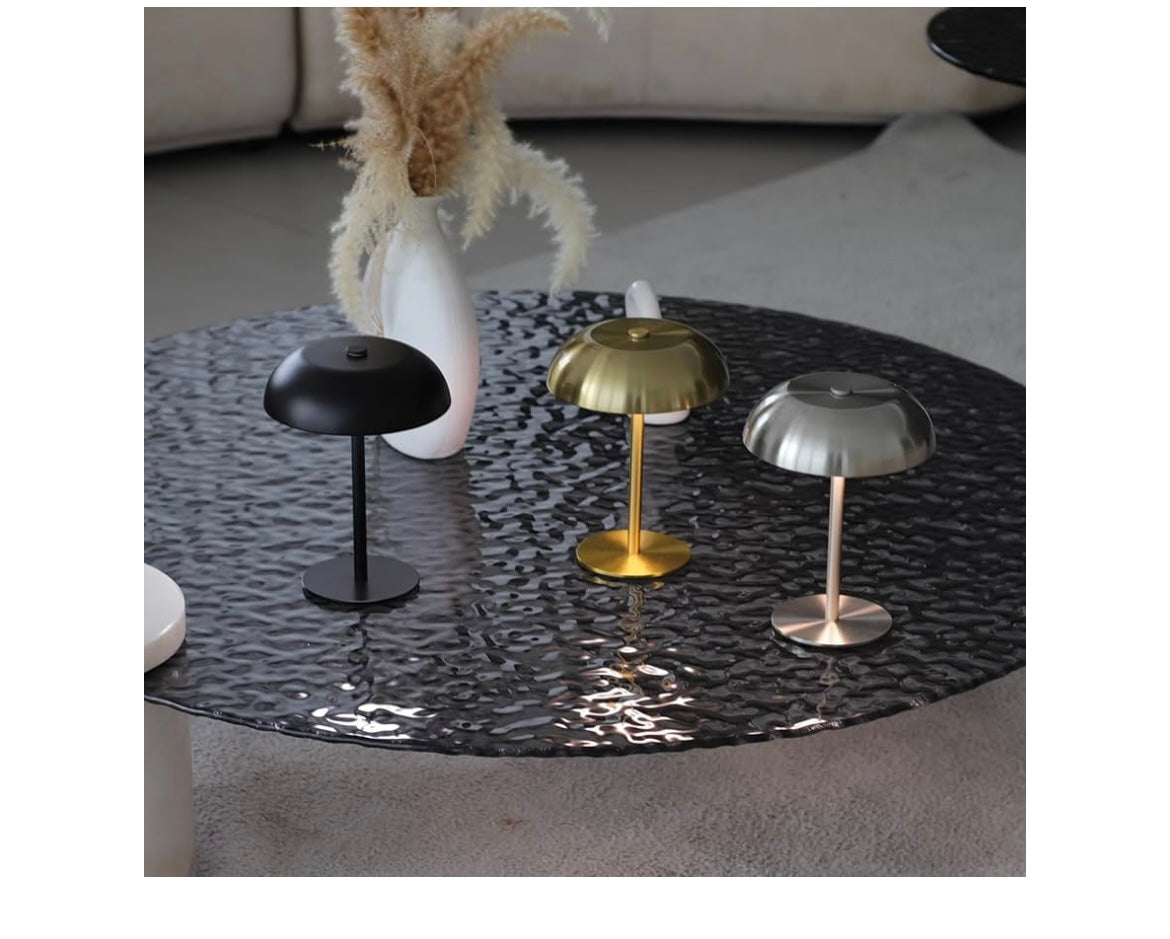 Portable led mushroom table lamp