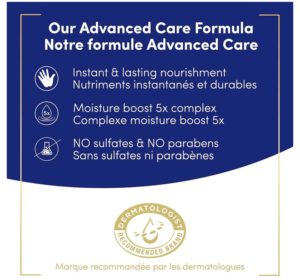 Dove Advanced Care Hand Soap, Deep Moisture for Soft Skin, 4 Count, 12 oz.