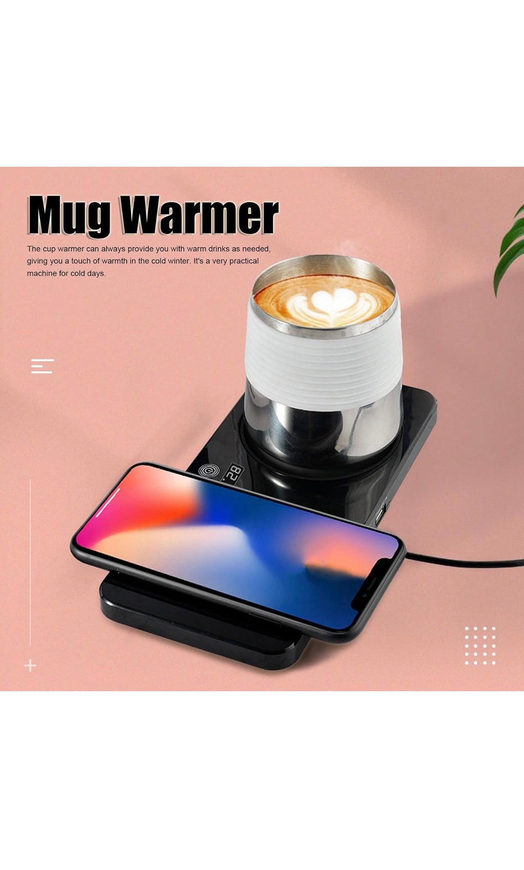 Mug warmer and wireless phone charger