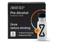 ZBiotics Pre-Alcohol Probiotic — Drink Responsibly, for an Easier Tomorrow. Best by 12/2027.