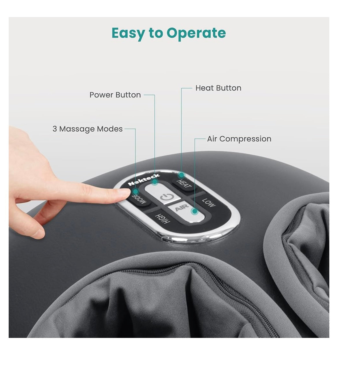 Foot massager with heat