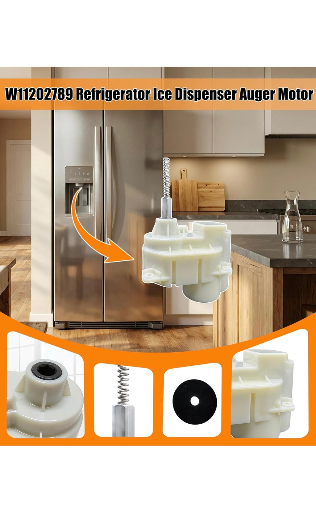 Ice dispenser auger motor