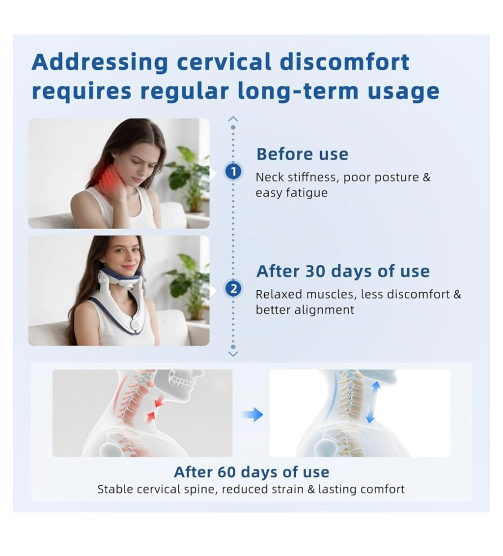Neck stretcher cervical traction device