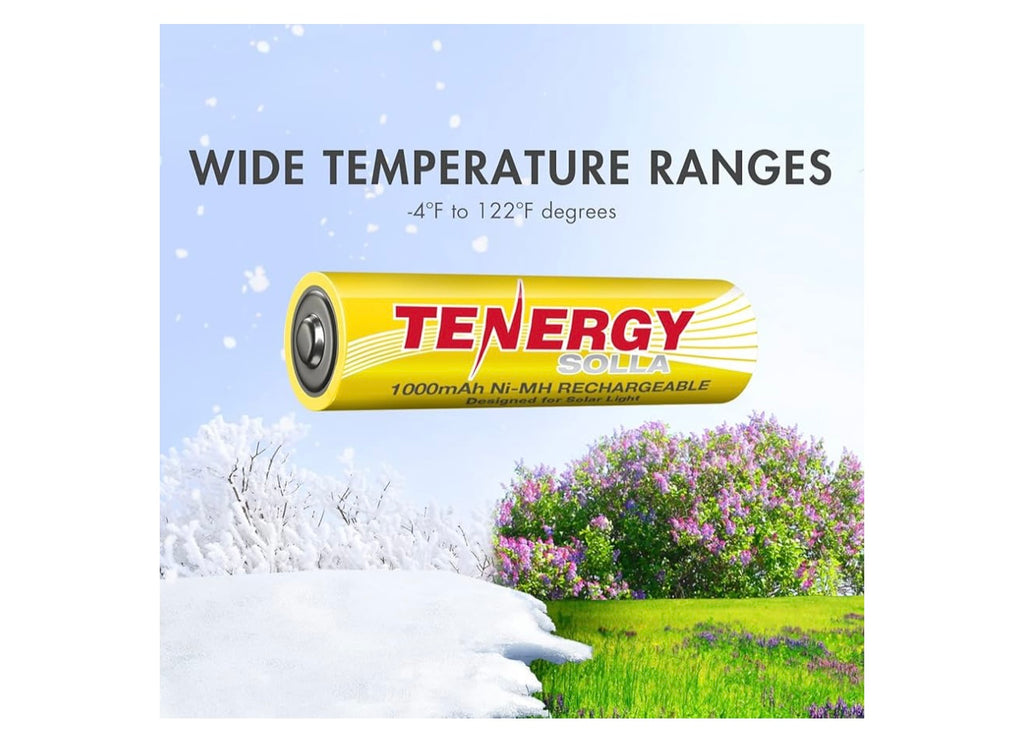 Tenergy Solla Rechargeable Batteries.