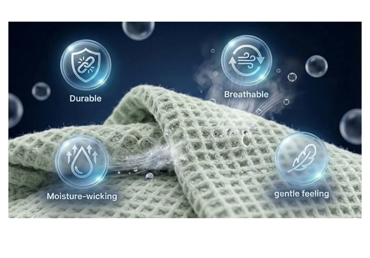 Cotton Waffle Weave Blanket