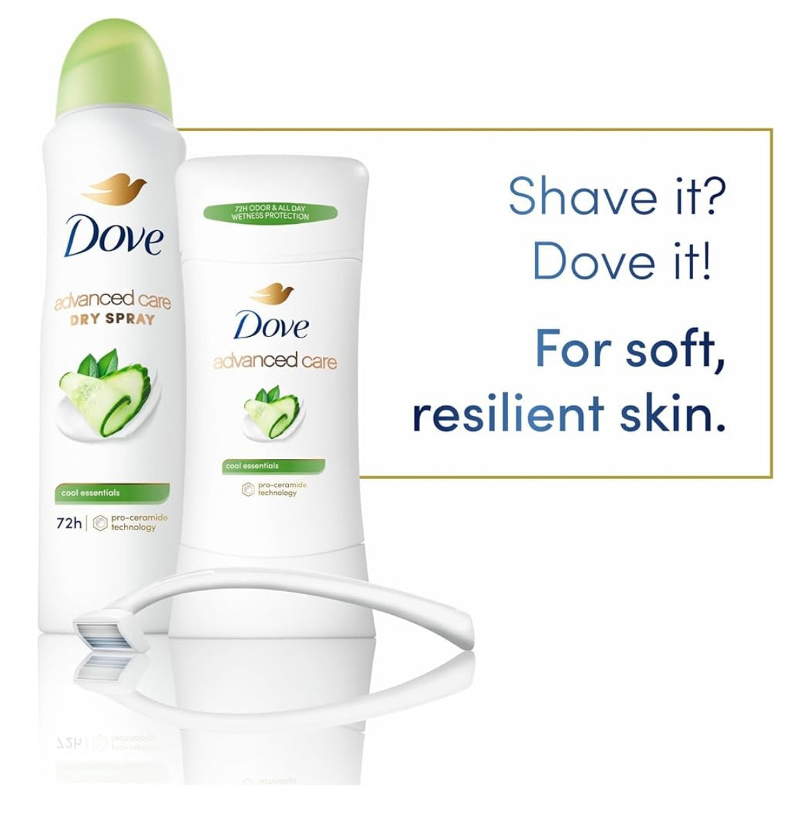 Dove advanced care deodorant sticks 4 pack