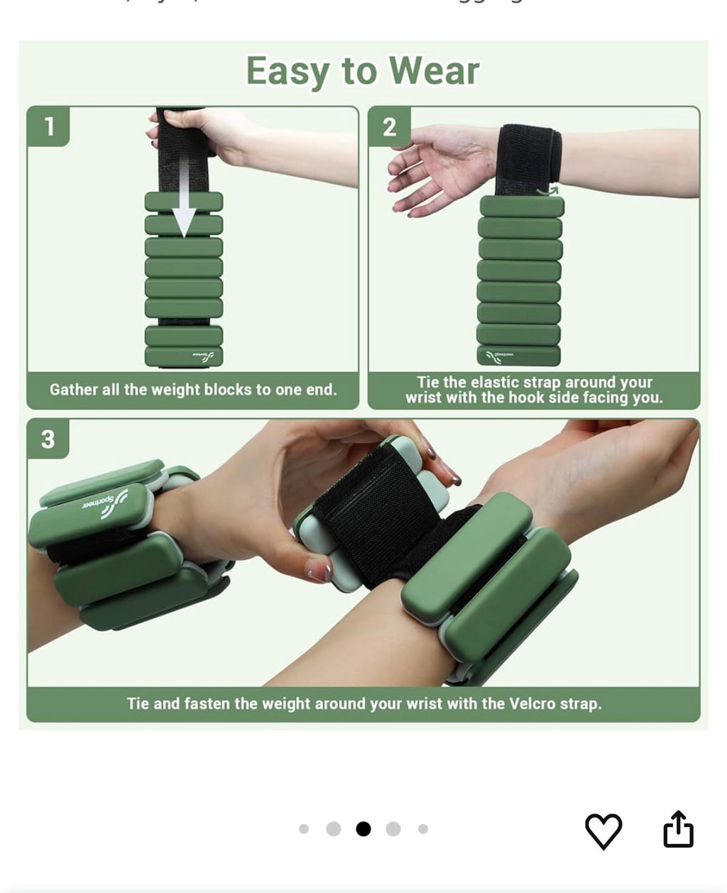 Wrist weights