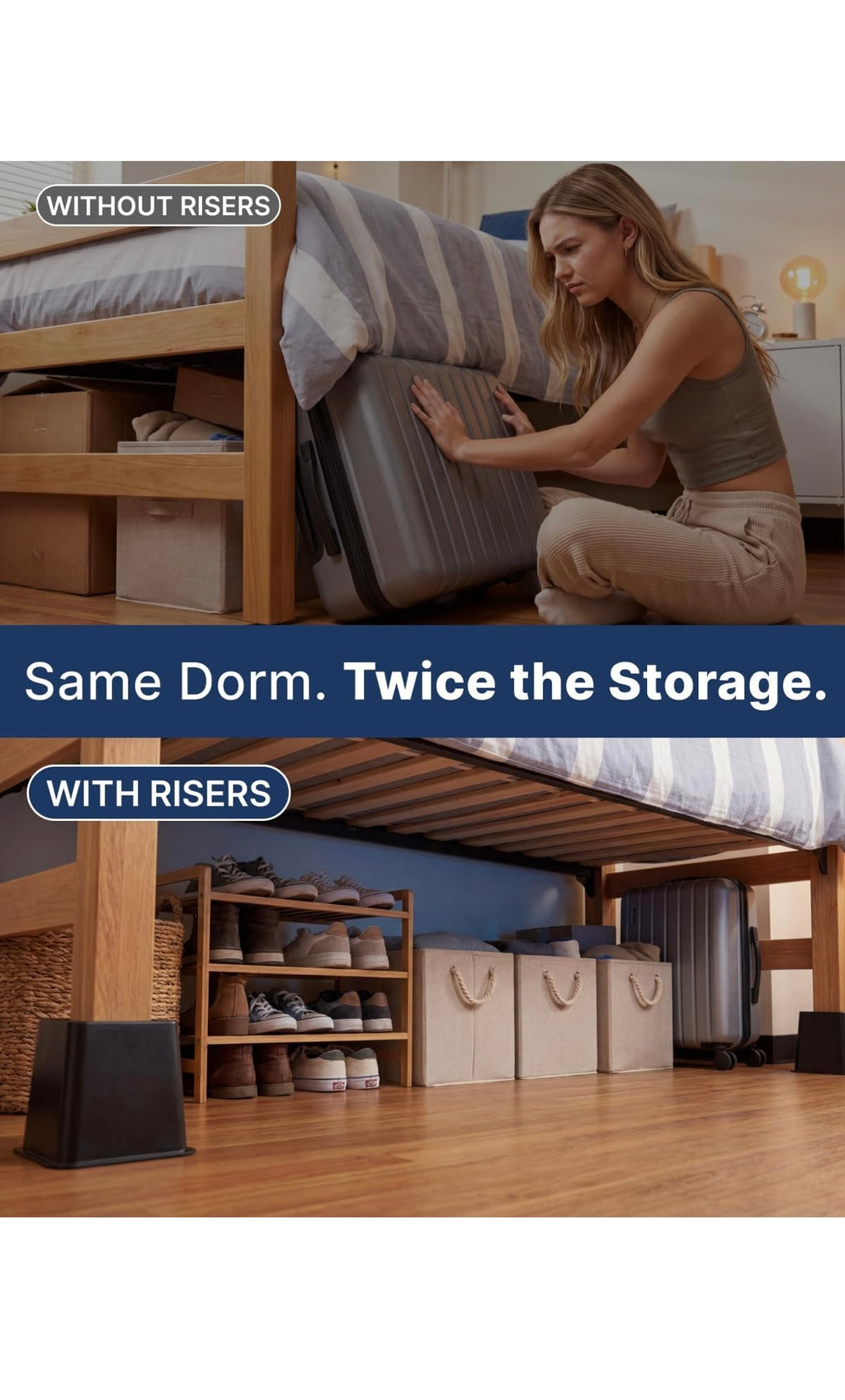 Bed risers