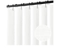 Extra long linen shower curtain