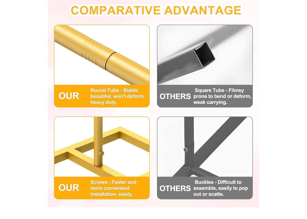Gold Arch Backdrop Stand.