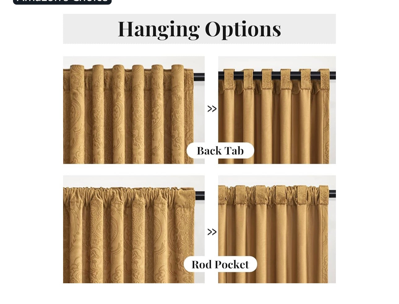 GIGIZAZA Brown Gold Velvet Curtains 84 Inch for Living Room,2 Panels Luxury Vintage Drapes Floral Embossed Blackout Window Curtain Back Tab Thermal for Bedroom
