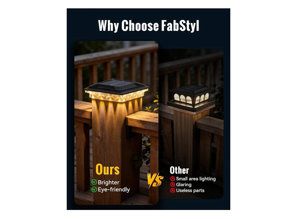 FabStyl Solar Post Cap Lights.