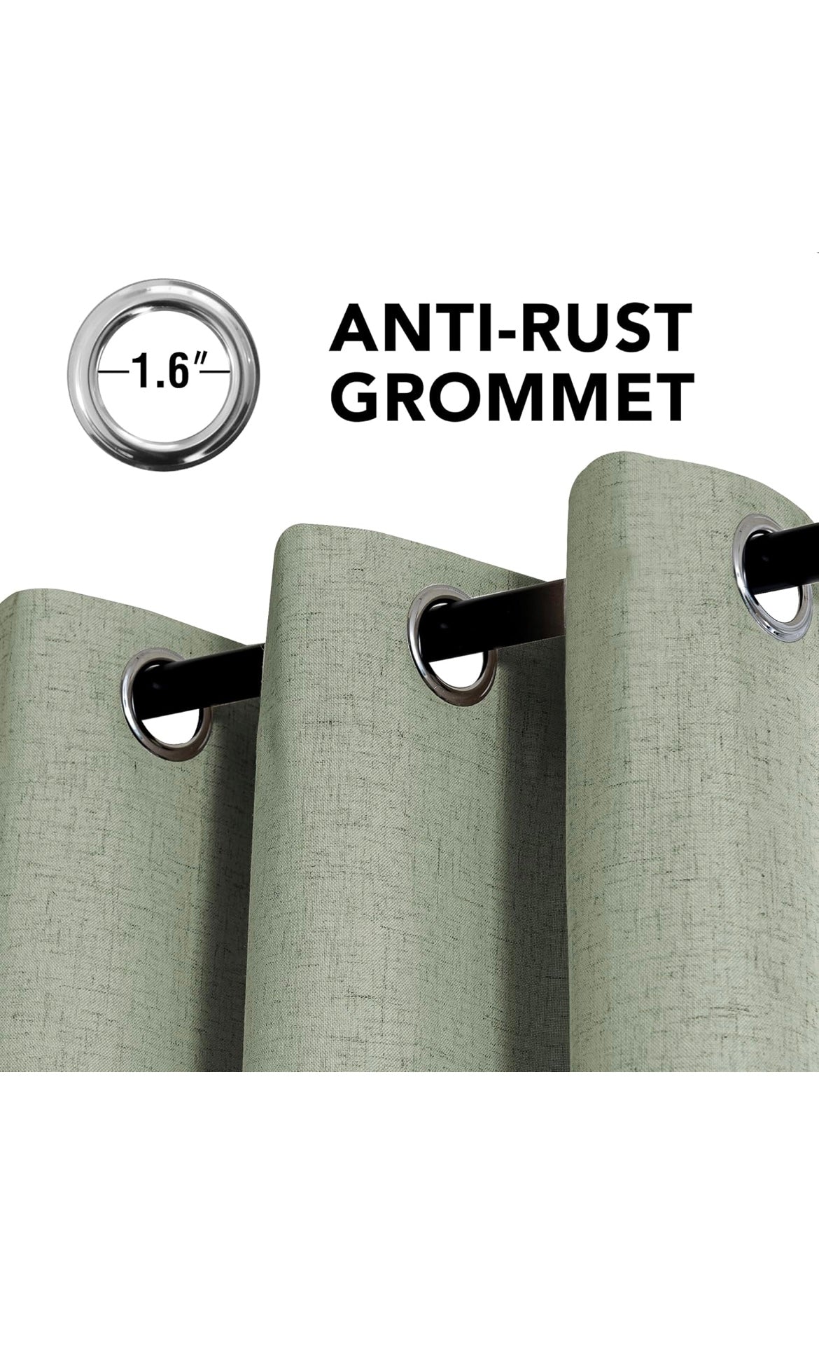 Linen curtains 100% blackout