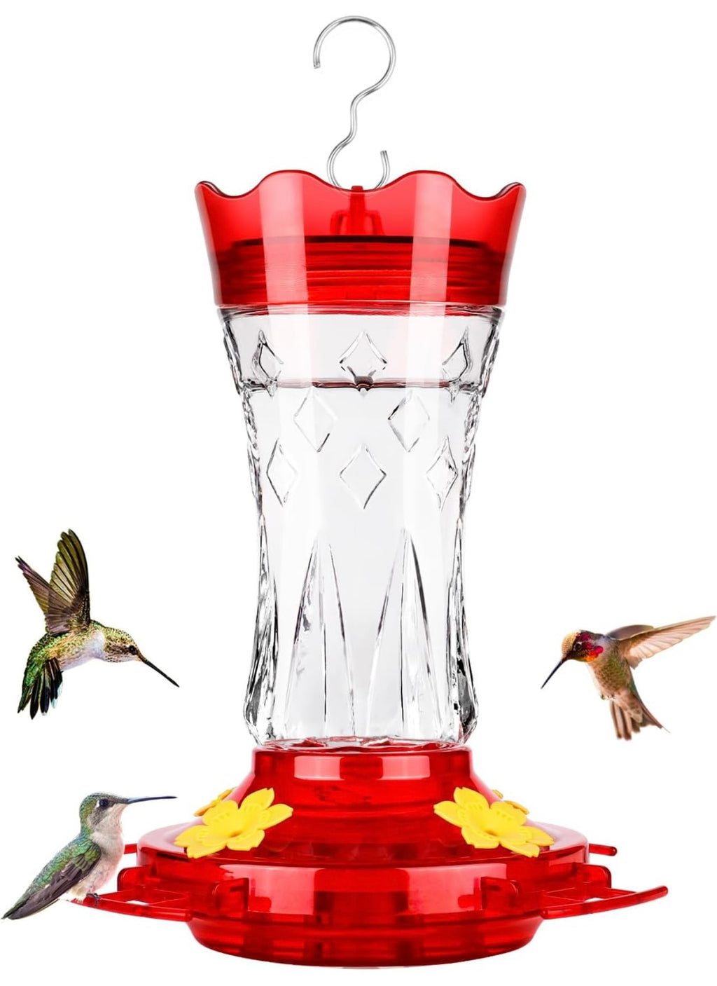 Bolite Glass Hummingbird Feeder.