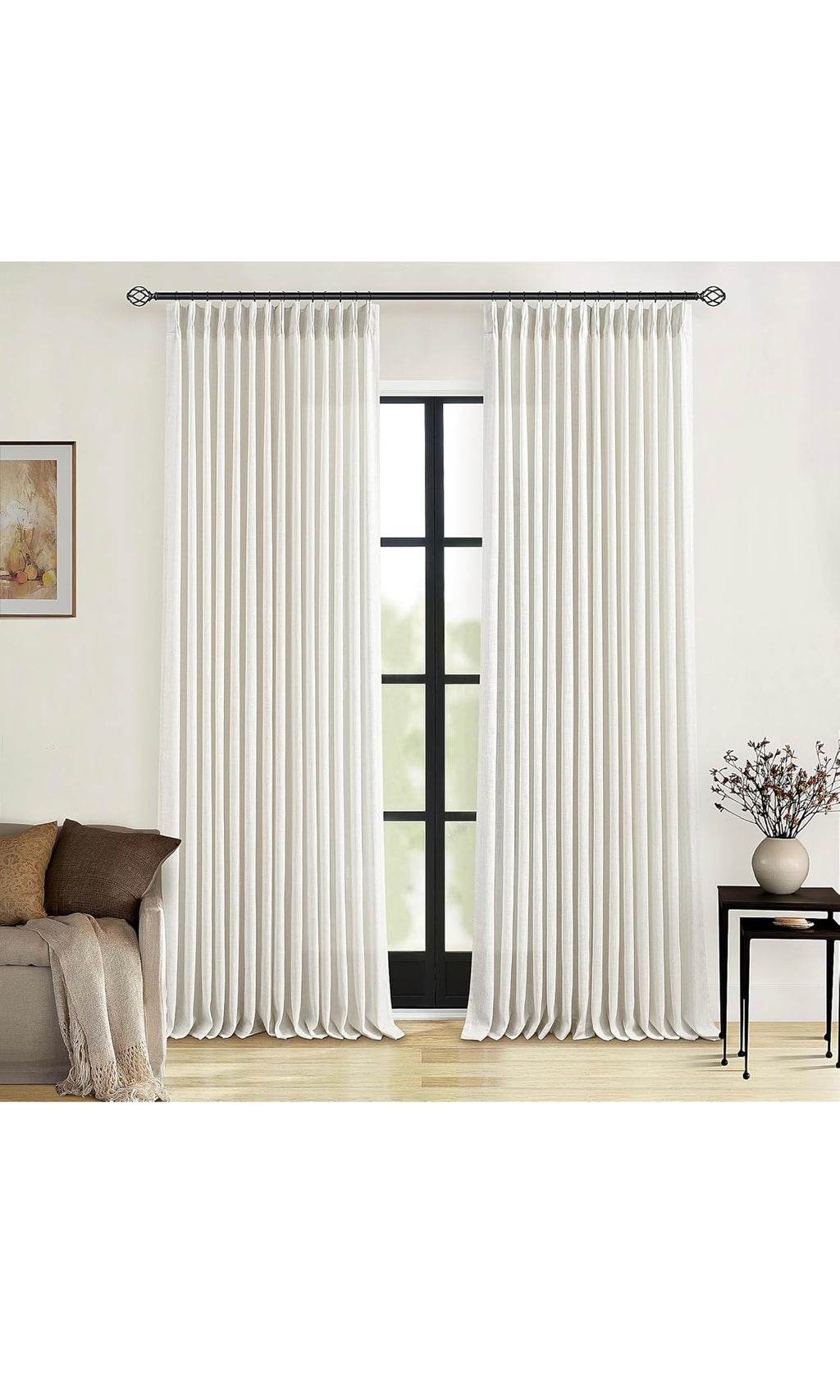 Linen curtains 120 inches