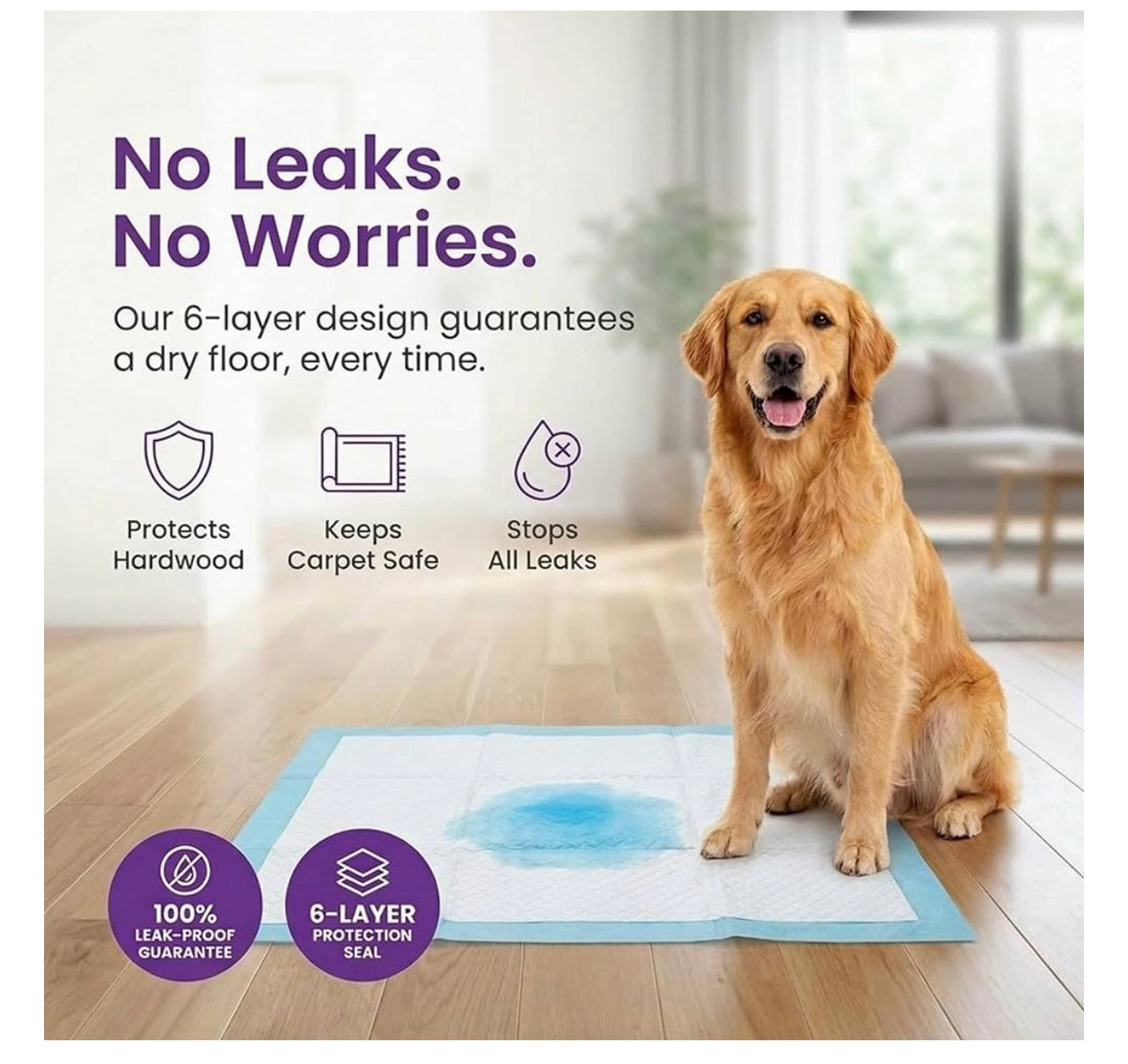BV 40 Count pet training pads.