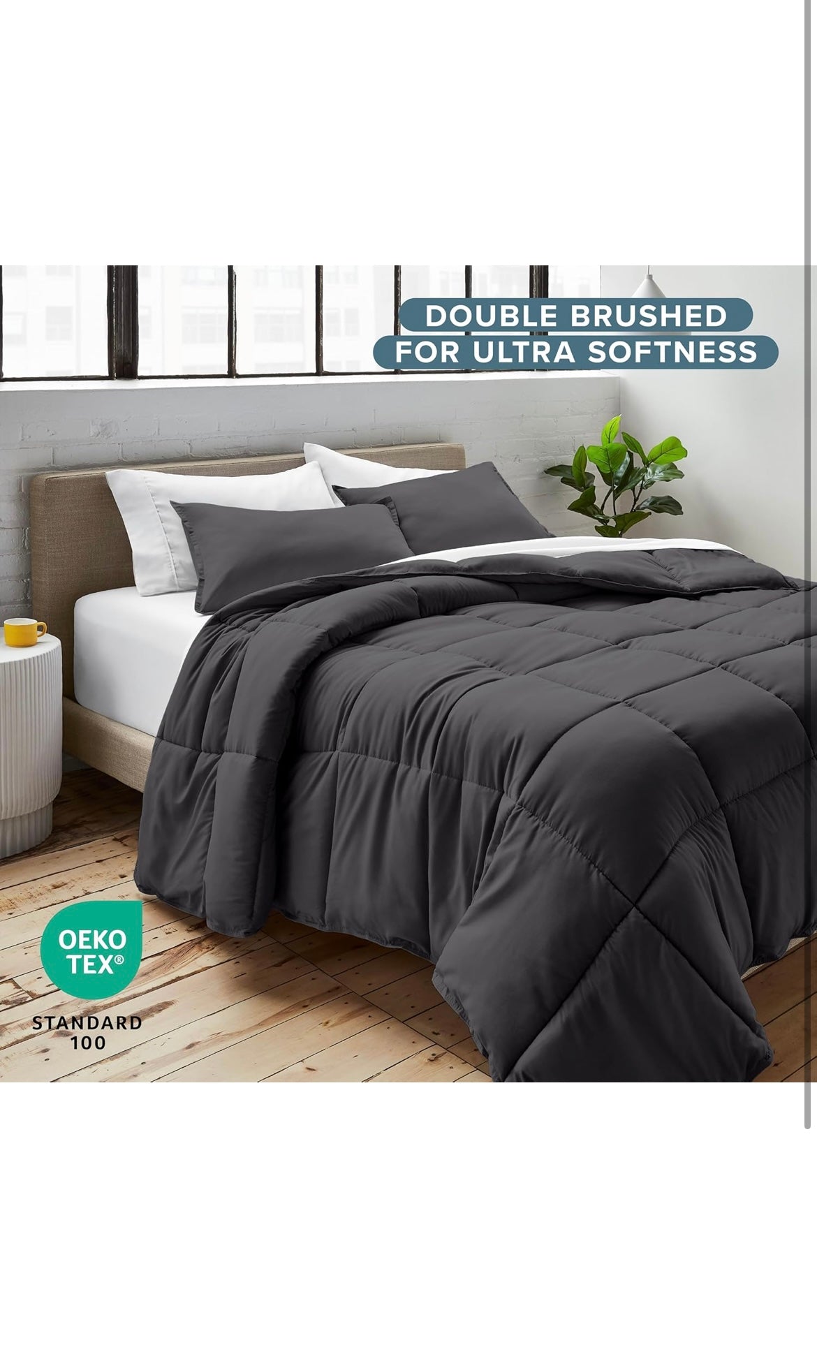 Bare home comforter set queen size