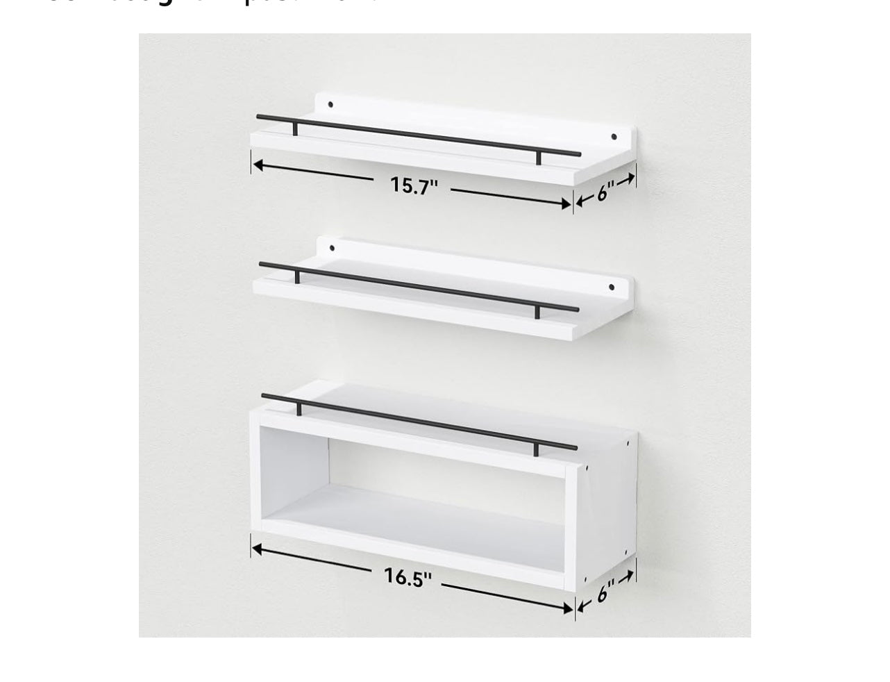 Wopitues Floating Shelves.