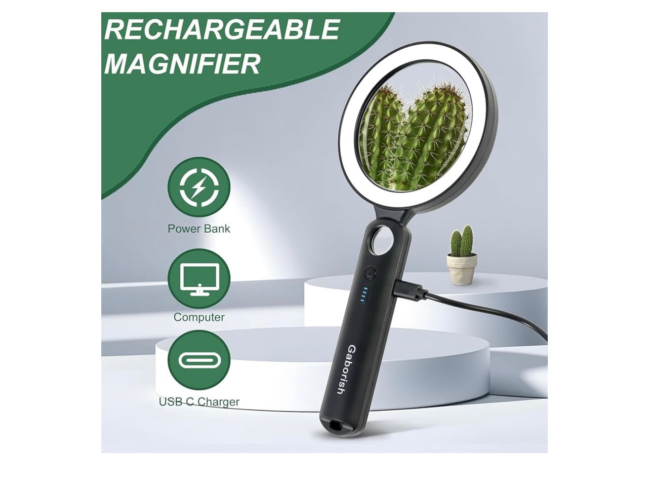 Gaborish Large Magnifying Glass.