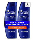 Head & Shoulders Anti-Dandruff Shampoo with 1% Selenium Sulfide, Clinical Strength Dry Scalp Rescue Shampoo Twin Pack, Seborrheic Dermatitis Relief, Dry Scalp 13.5 fl oz Each