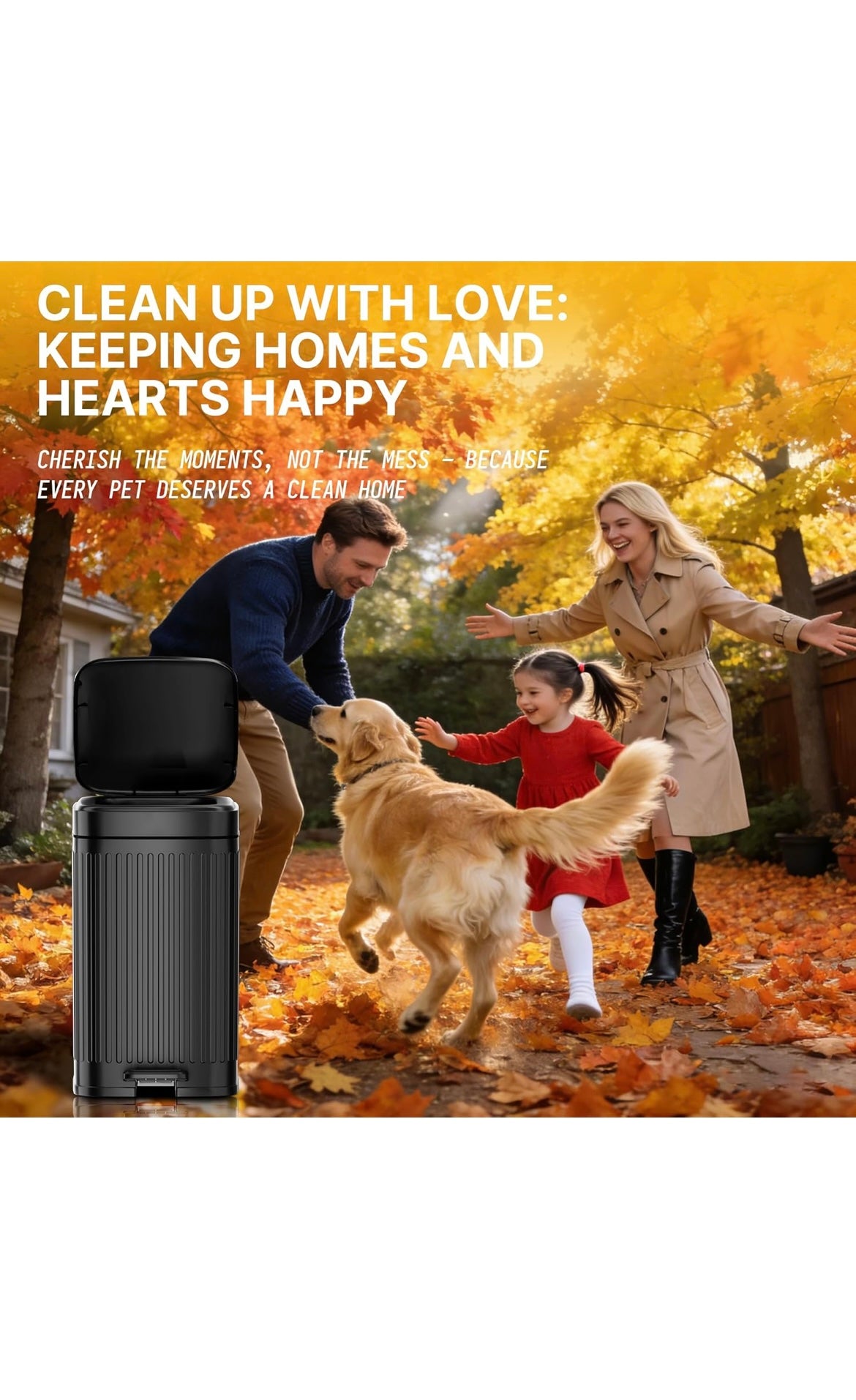 Dog poop trash can