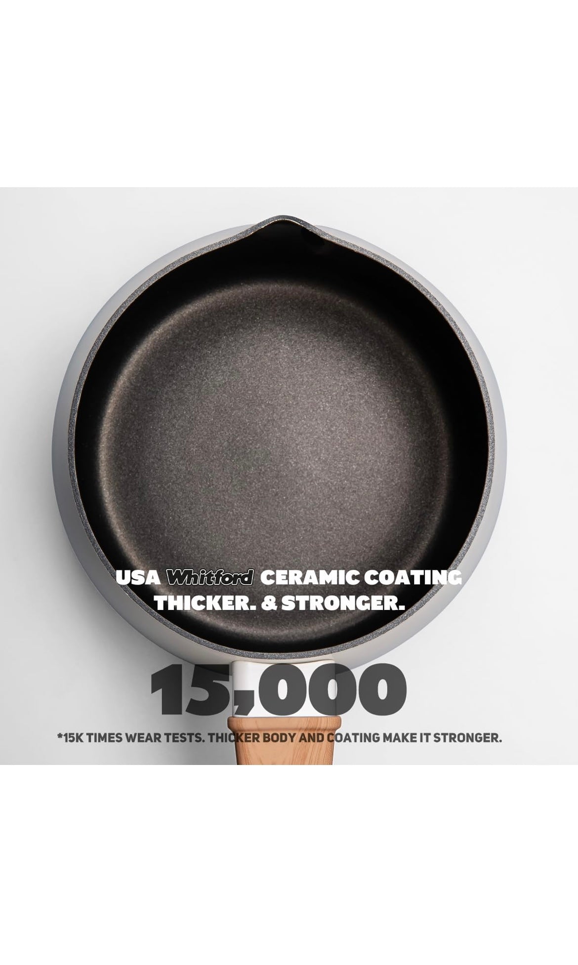 2.5 quart ceramic sauce pan with lid