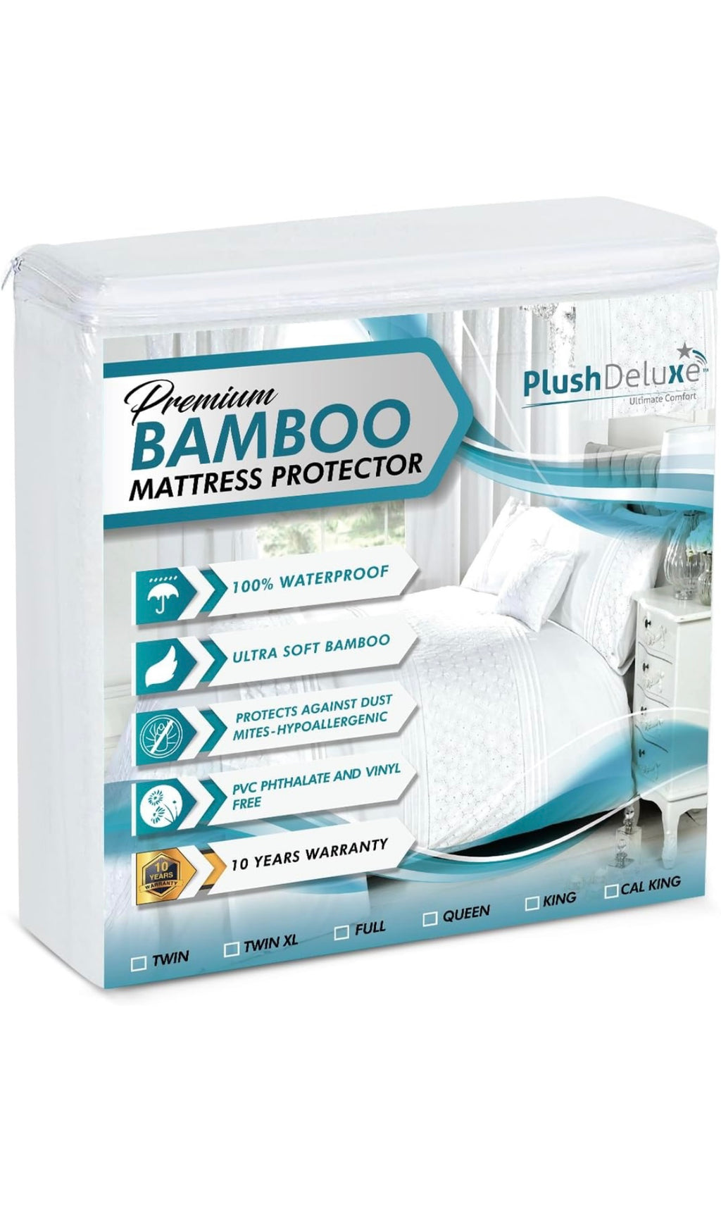 Bamboo mattress protector king size
