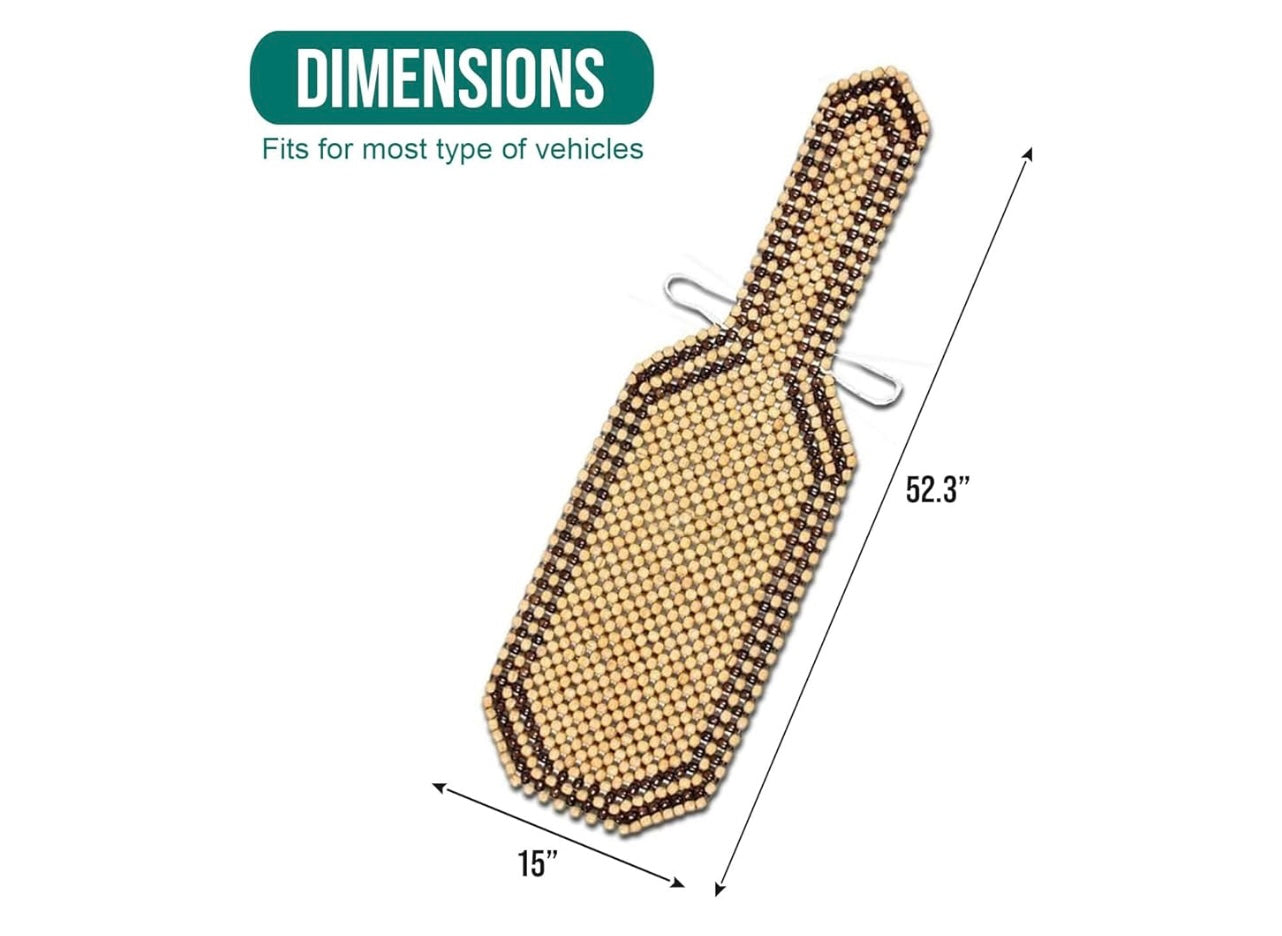 Zeno Deals wood beaded Comfort Seat Cusion.