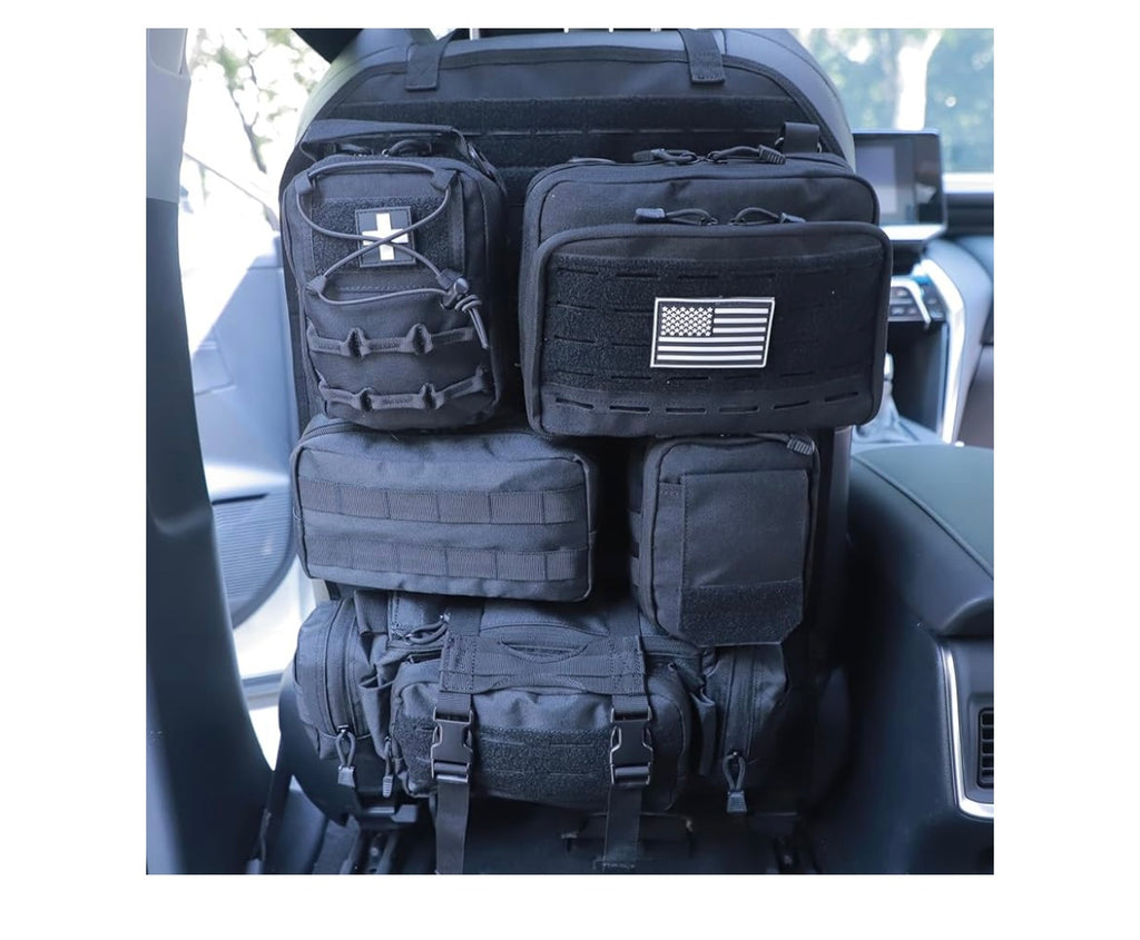 Car seat back organizer bag