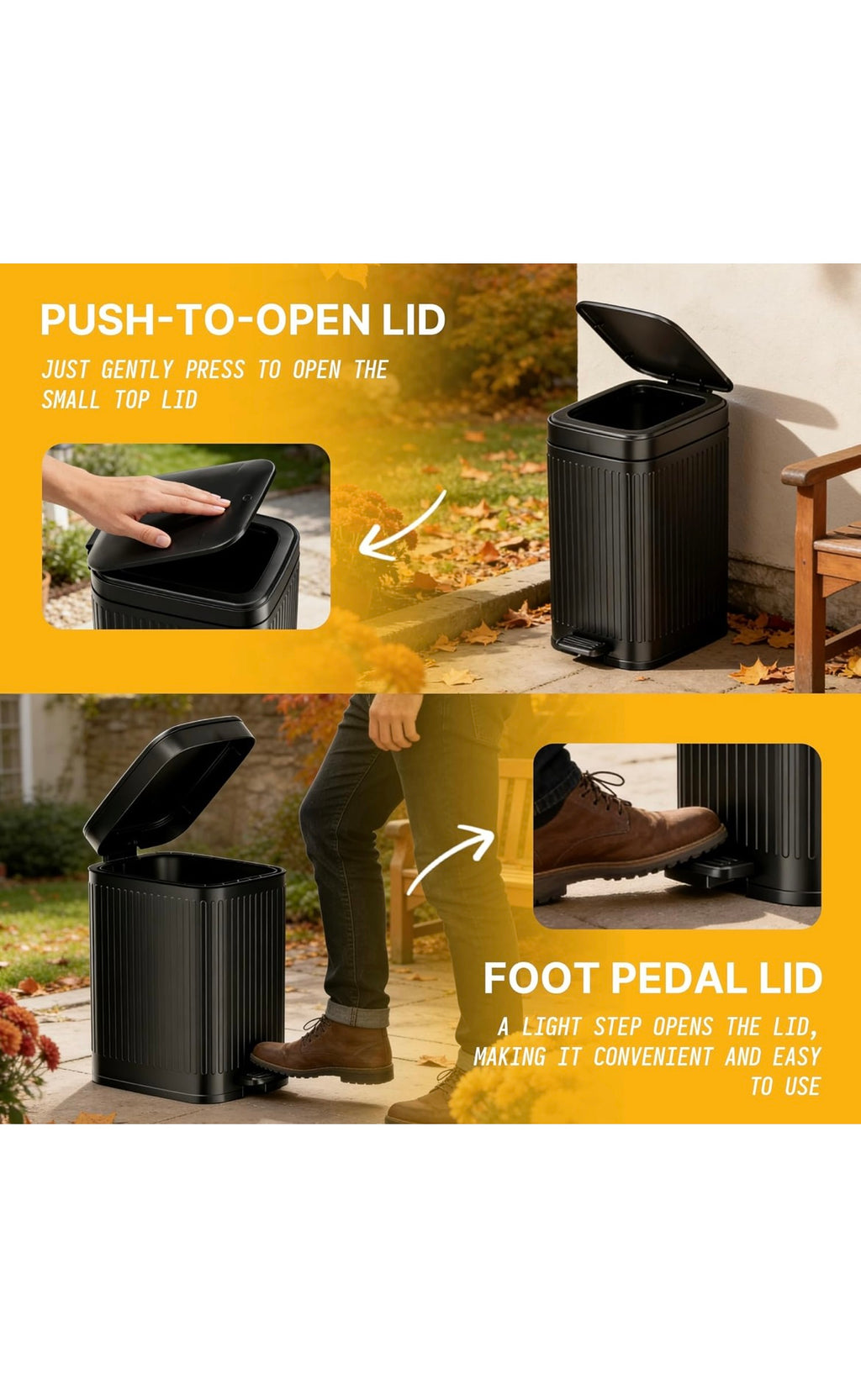 Dog poop trash can