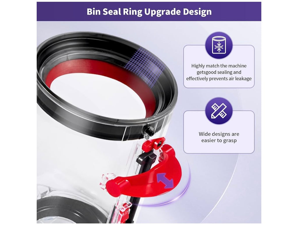 Upgraded dust bin replacement