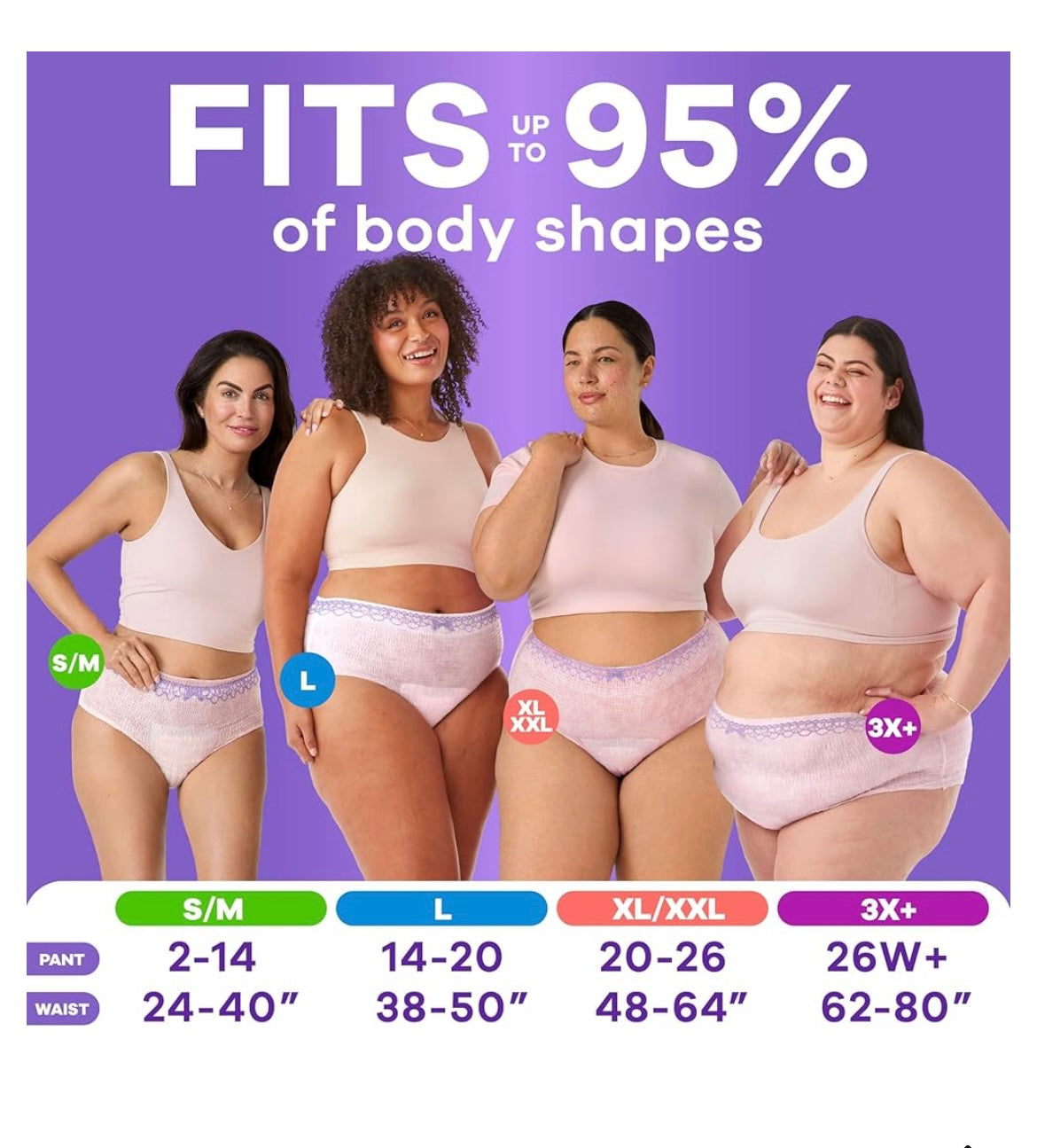 Adult diapers for women