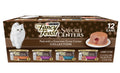 Purina Fancy Feast Savory Centers Paté Collection Gourmet with Tuna, Chicken, Salmon, Beef, Seafood and Fish Wet Cat Food - 3oz/12ct Variety   Best By March 2028.