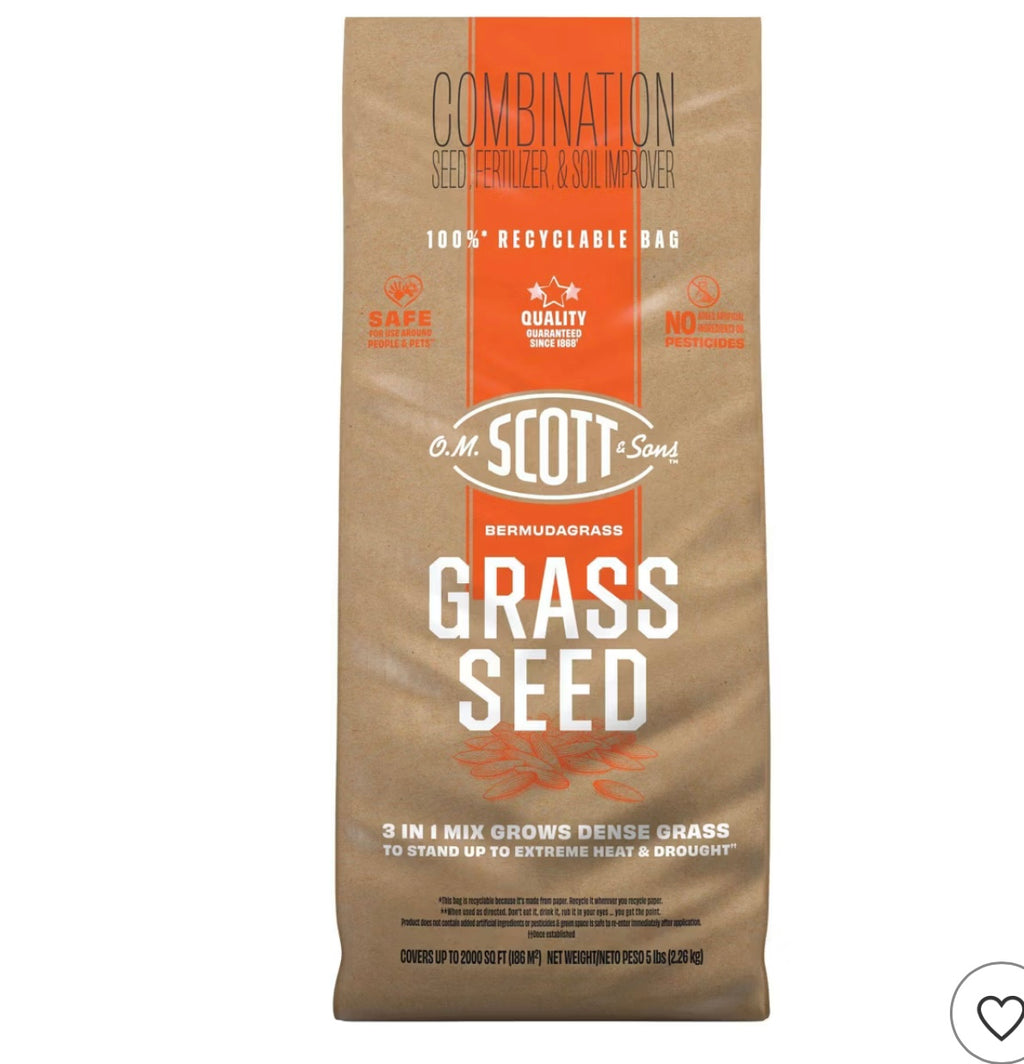 Scotts Bermudagrass Grass Seed. 5lbs.