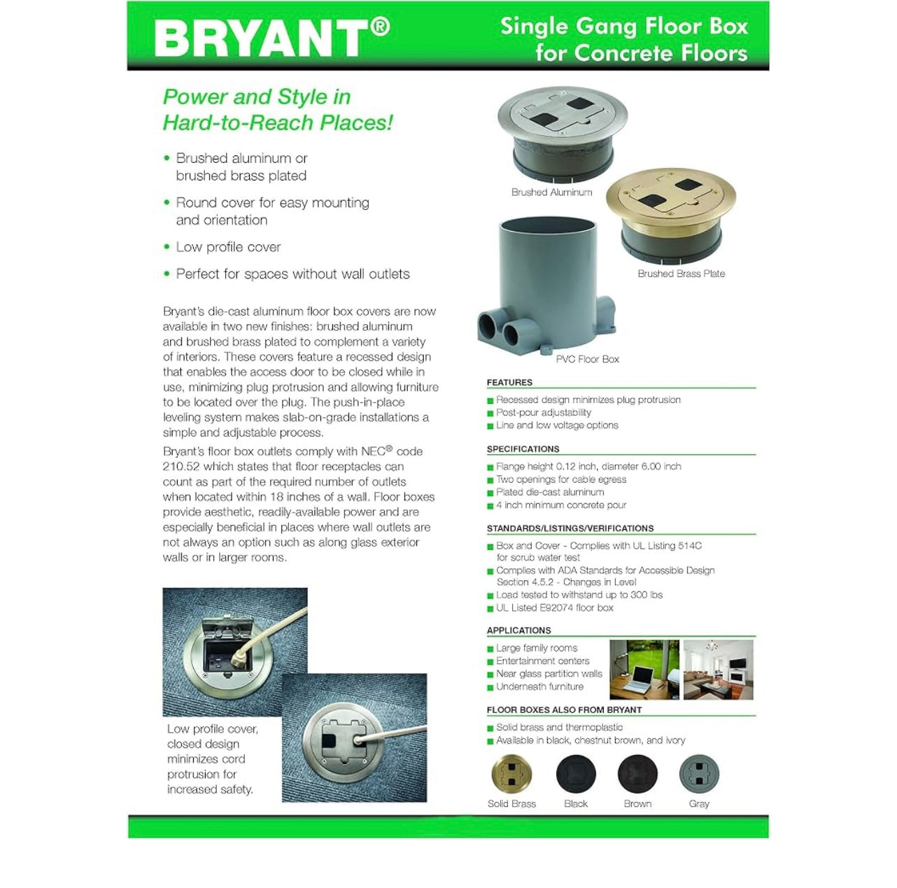 Bryant Electric Preassembled Flange.